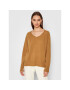 TWINSET Пуловер 212TT3121 Кафяв Loose Fit - Pepit.bg