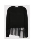 TWINSET Пуловер 212TT3172 Черен Regular Fit - Pepit.bg