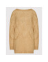 TWINSET Пуловер 222TP3232 Кафяв Oversize - Pepit.bg