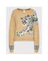 TWINSET Пуловер 222TP3570 Кафяв Regular Fit - Pepit.bg
