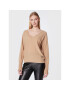 TWINSET Пуловер 222TT3351 Кафяв Regular Fit - Pepit.bg