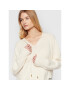 TWINSET Пуловер 222TT3355 Екрю Relaxed Fit - Pepit.bg