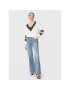 TWINSET Пуловер 231TP3230 Бял Relaxed Fit - Pepit.bg