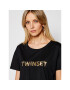 TWINSET Тишърт 211LM28GG Черен Regular Fit - Pepit.bg