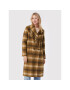 TWINSET Вълнено палто 222TP2190 Кафяв Regular Fit - Pepit.bg