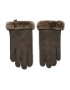 Ugg Дамски ръкавици W Shorty Glove W Leather Trim 17367 Кафяв - Pepit.bg