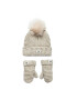 Ugg Комплект шапка и ръкавици K Infant Knit Set 20124 Сив - Pepit.bg