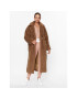 Ugg Кожено палто Alesandra 1149930 Кафяв Oversize - Pepit.bg