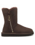 Ugg Обувки W Bailey Zip Short 1112480 Кафяв - Pepit.bg