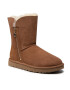 Ugg Обувки W Bailey Zip Short Кафяв - Pepit.bg