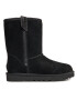 Ugg Апрески W Classic Short Bailey Zip 1144043 Черен - Pepit.bg