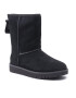 Ugg Обувки W Classic Short Logo Zip 1122672 Черен - Pepit.bg
