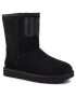 Ugg Обувки W Classic Short Rubber Logo 1108230 Черен - Pepit.bg