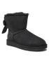 Ugg Обувки W Mini Bailey Fluff Bow 1123635 Черен - Pepit.bg