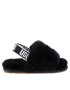 Ugg Пантофи T Fluff Yeah Slide 1098579T Черен - Pepit.bg