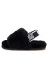 Ugg Пантофи T Fluff Yeah Slide 1098579T Черен - Pepit.bg