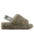 Ugg Пантофи W Fluff Yeah Slide 1095119 Зелен - Pepit.bg
