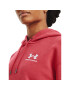 Under Armour Суитшърт Essential Fleece Hoodie 1373033 Червен Regular Fit - Pepit.bg