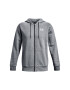 Under Armour Суитшърт UA Essential Fleece FZ Hood 1373881 Сив Regular Fit - Pepit.bg