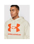 Under Armour Суитшърт Ua Rival Fleece Big Logo 1357093 Бежов Loose Fit - Pepit.bg