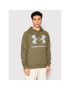 Under Armour Суитшърт Ua Rival Fleece Big Logo 1357093 Зелен Loose Fit - Pepit.bg