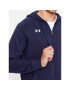 Under Armour Суитшърт Ua Rival Fleece Fz Hoodie 1379767 Тъмносин Loose Fit - Pepit.bg