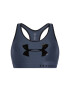 Under Armour Сутиен-топ Mid Keyhole Graphic Sports Bra 1344333 Тъмносин - Pepit.bg