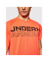 Under Armour Тениска от техническо трико Wordmark 1361702 Оранжев Loose Fit - Pepit.bg