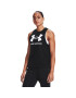 Under Armour Тениска от техническо трико Live Sportstyle Graphic Tank 1356297 Черен Regular Fit - Pepit.bg