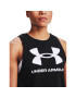 Under Armour Тениска от техническо трико Live Sportstyle Graphic Tank 1356297 Черен Regular Fit - Pepit.bg