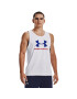 Under Armour Тениска от техническо трико UA SPORTSTYLE LOGO TANK 1329589 Бял Regular Fit - Pepit.bg