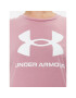 Under Armour Тишърт Ua W Sportstyle Logo Ss 1356305 Розов Loose Fit - Pepit.bg