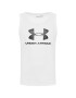 Under Armour Топ Ua Sportstyle Logo 1329589 Бял Loose Fit - Pepit.bg