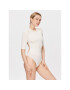 Undress Code Боди Watch You Back Екрю Slim Fit - Pepit.bg