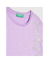 United Colors Of Benetton Комплект тишърт и панталонки 3096CK004 Виолетов Regular Fit - Pepit.bg