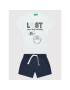 United Colors Of Benetton Комплект тишърт и панталонки 3096GK003 Бял Regular Fit - Pepit.bg