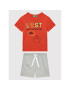 United Colors Of Benetton Комплект тишърт и панталонки 3096GK003 Червен Regular Fit - Pepit.bg