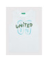 United Colors Of Benetton Комплект топ и панталонки 3096CK001 Бял Regular Fit - Pepit.bg