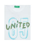 United Colors Of Benetton Комплект топ и панталонки 3096CK001 Бял Regular Fit - Pepit.bg