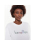 United Colors Of Benetton Суитшърт 3J68D103O Бял Regular Fit - Pepit.bg