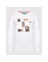 United Colors Of Benetton Тениска с дълъг ръкав 3096U100V Бял Regular Fit - Pepit.bg