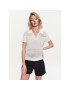 United Colors Of Benetton Тениска с яка и копчета 104LD300K Екрю Regular Fit - Pepit.bg