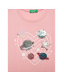 United Colors Of Benetton Тишърт 3I1XC101K Розов Regular Fit - Pepit.bg