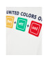 United Colors Of Benetton Тишърт 3I1XG100G Бял Regular Fit - Pepit.bg