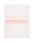 United Colors Of Benetton Тишърт 3I9WMM28H Бял Regular Fit - Pepit.bg