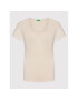 United Colors Of Benetton Тишърт 3KQ43M01K Бежов Slim Fit - Pepit.bg