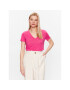 United Colors Of Benetton Тишърт 3NLHE4249 Розов Regular Fit - Pepit.bg