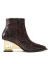 United Nude Боти Un Bootie Mid 10691750143 Бордо - Pepit.bg