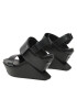 United Nude Сандали Delta Wedge Sandal 104130116 Черен - Pepit.bg