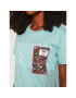 Vans Тишърт Classic VN0A5FSE Зелен Boyfriend Fit - Pepit.bg